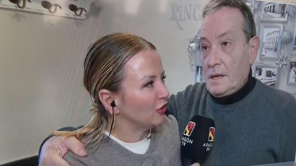 Alfredo en el directo de Aragón TV.