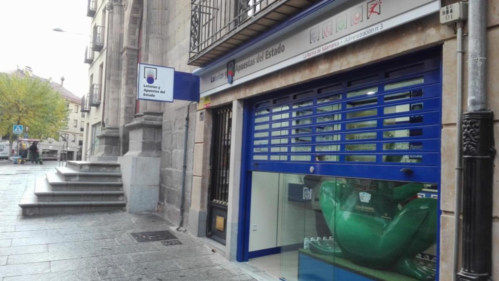 Salamanca canta quinto: diez décimos del 25412 reparten 60.000 euros