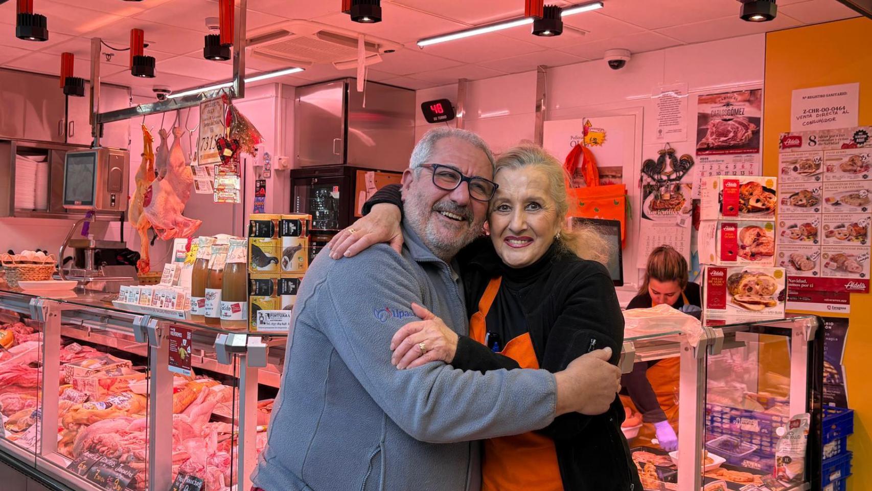 Manuel y Olga, ganadores del Quinto Premio de la Lotería de Navidad