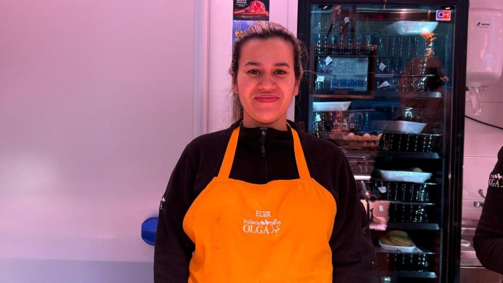 Elva, trabajadora y ganadora del Quinto Premio de la Lotería de Navidad 2025.