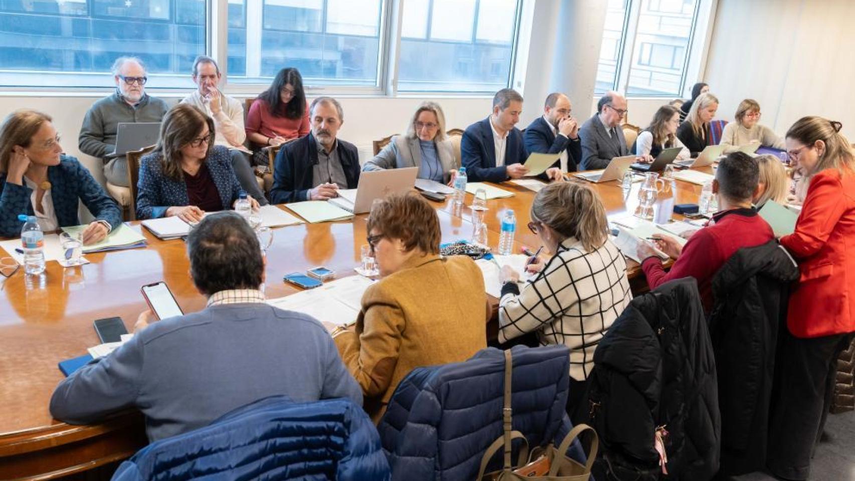 Reunión de la Mesa Sectorial de Sanidad, que se ha celebrado en Zaragoza.
