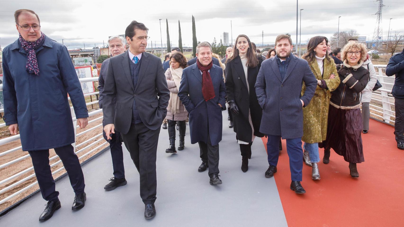 Inauguración del puente peatonal y ciclista que une Ciudad Real y Miguelturra.