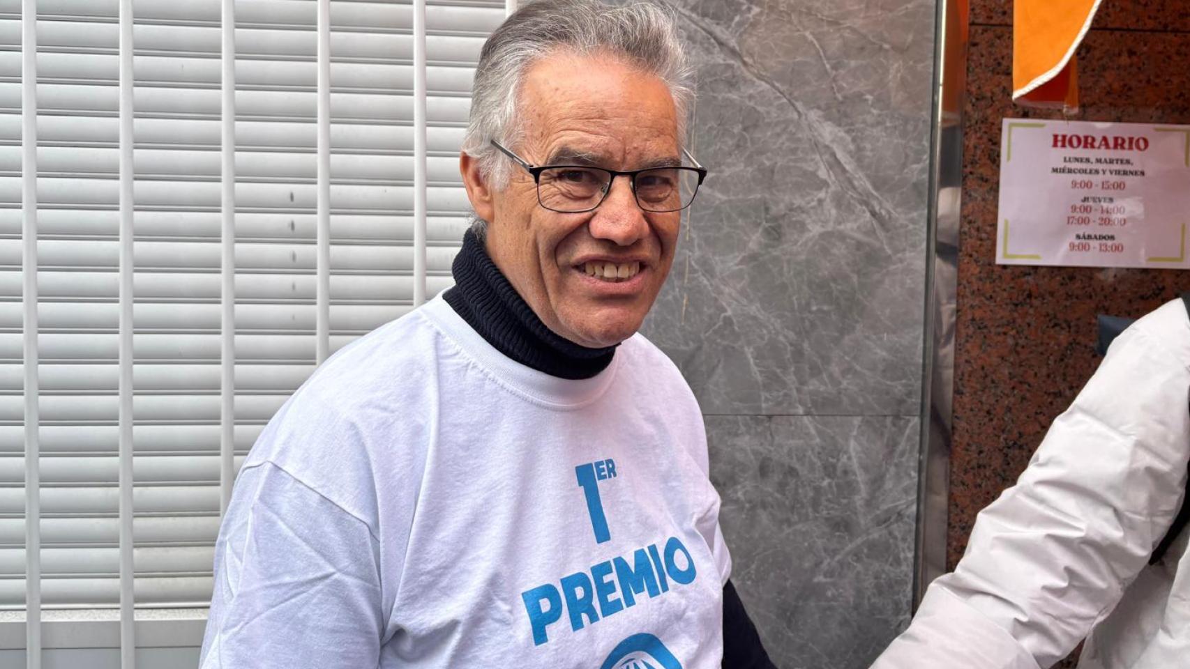 José Lanchas, el dueño de la administración de Lotería donde ha caído El Gordo en Madrid.