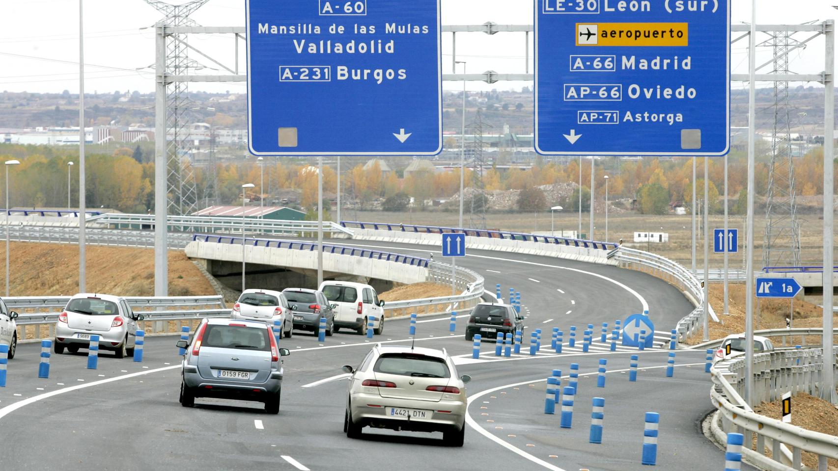 Tráfico en la A-60, en una imagen de archivo