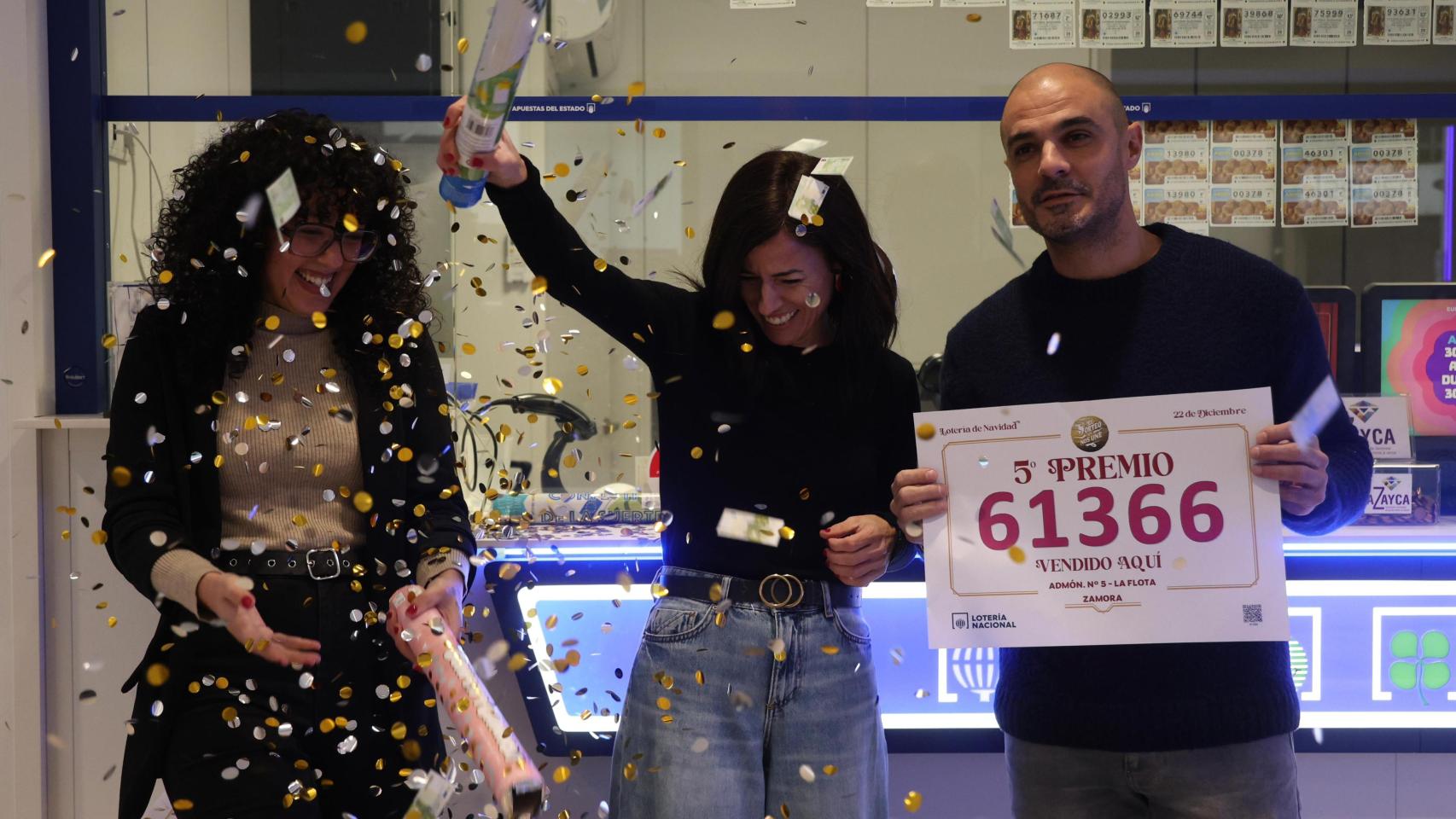 Administración donde se ha vendido el Tercer Premio de la Lotería de Navidad, en Zamora