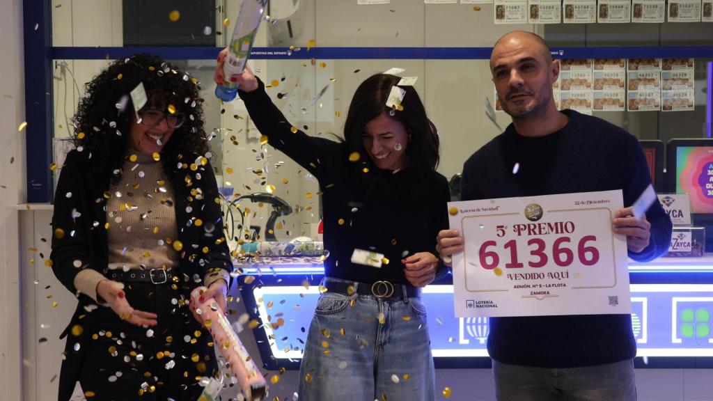 Administración donde se ha vendido el Tercer Premio de la Lotería de Navidad, en Zamora