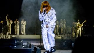 El cantante Rusowsky durante un concierto en el Movistar Arena.