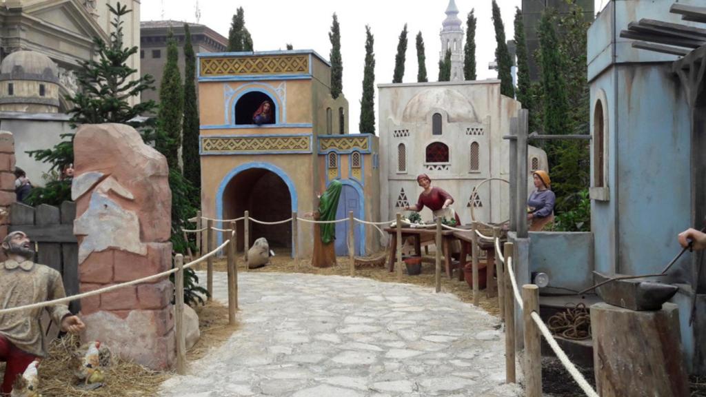 Belén de la plaza del Pilar.