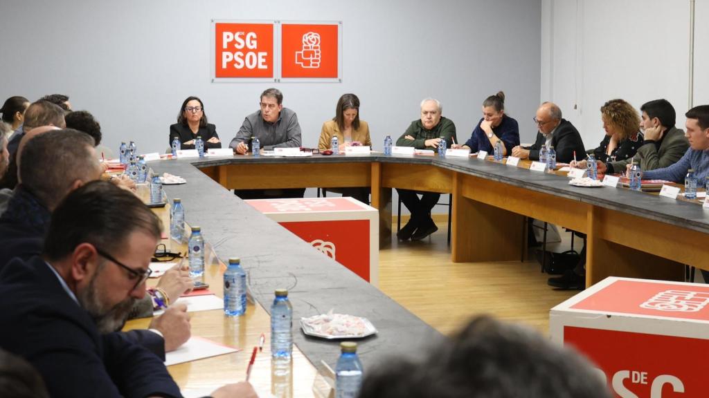 Comisión Executiva Nacional Galega del PSdeG reunida este lunes.