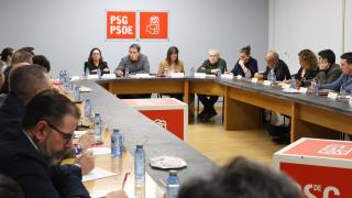 Comisión Executiva Nacional Galega del PSdeG reunida este lunes.
