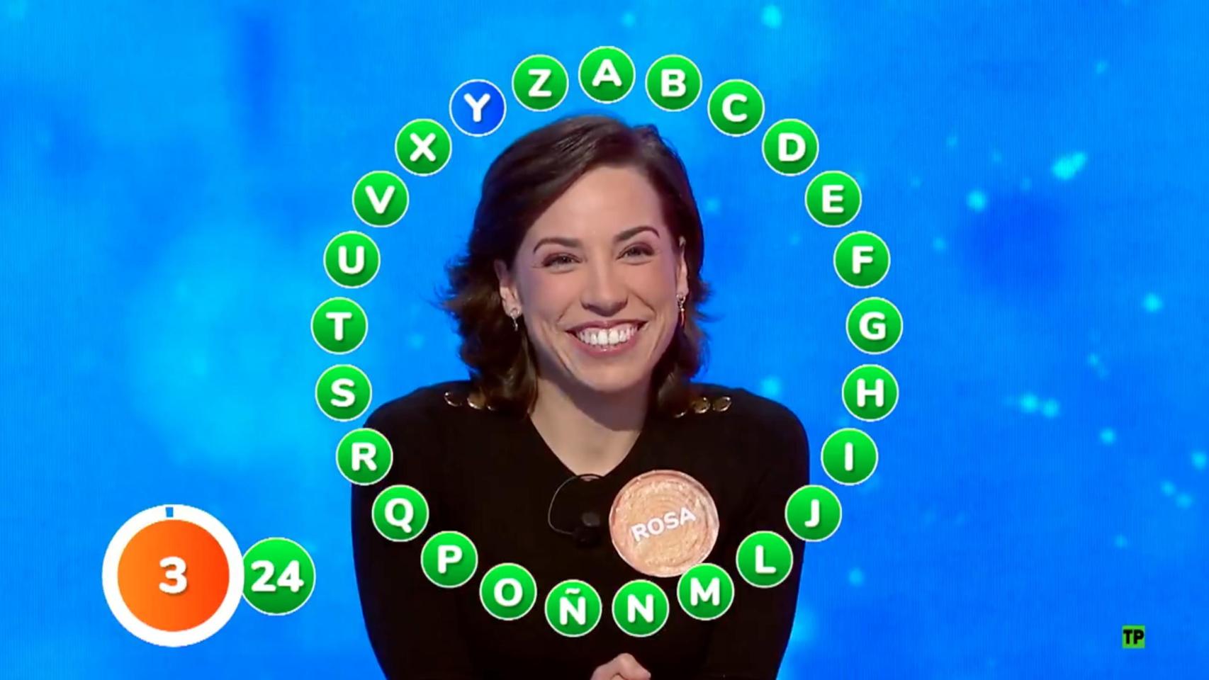 Rosa Rodríguez en 'Pasapalabra'.