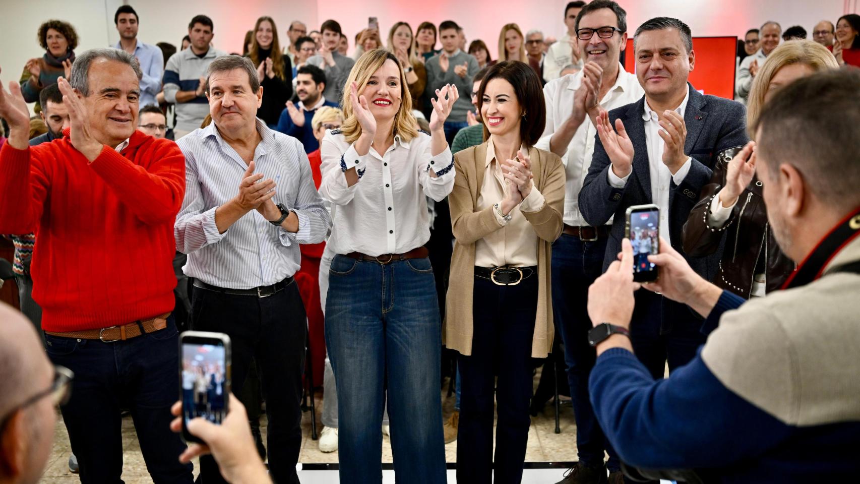 Pilar Alegría, este pasado fin de semana en La Zaida.