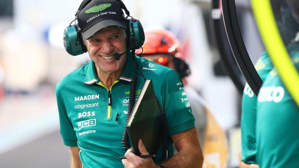 Adrian Newey, en el muro de Aston Martin F1