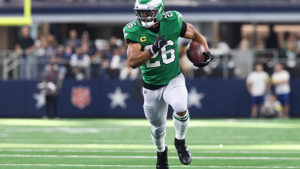 Saquon Barkley, con los Philadelphia Eagles.