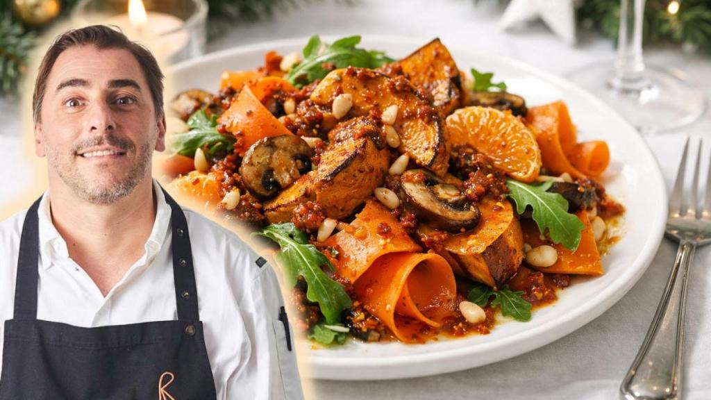 Jordi Roca, chef, en un montaje de El Español