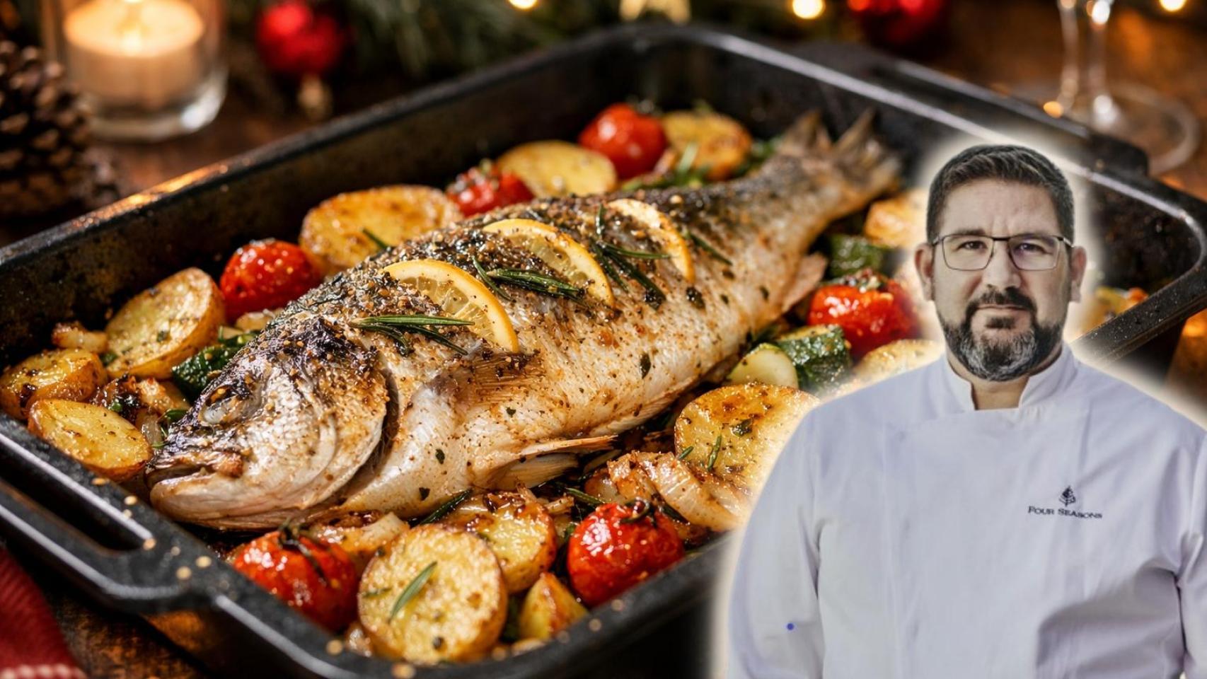 Dani García, cocinero, en un montaje de El Español