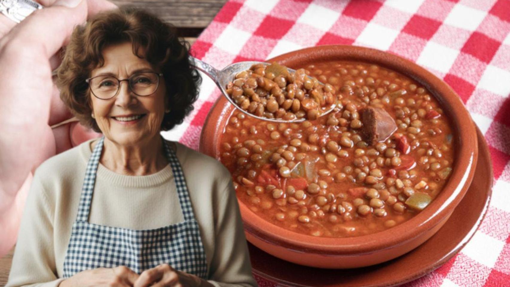 El truco de Pili para una lentejas más sanas.