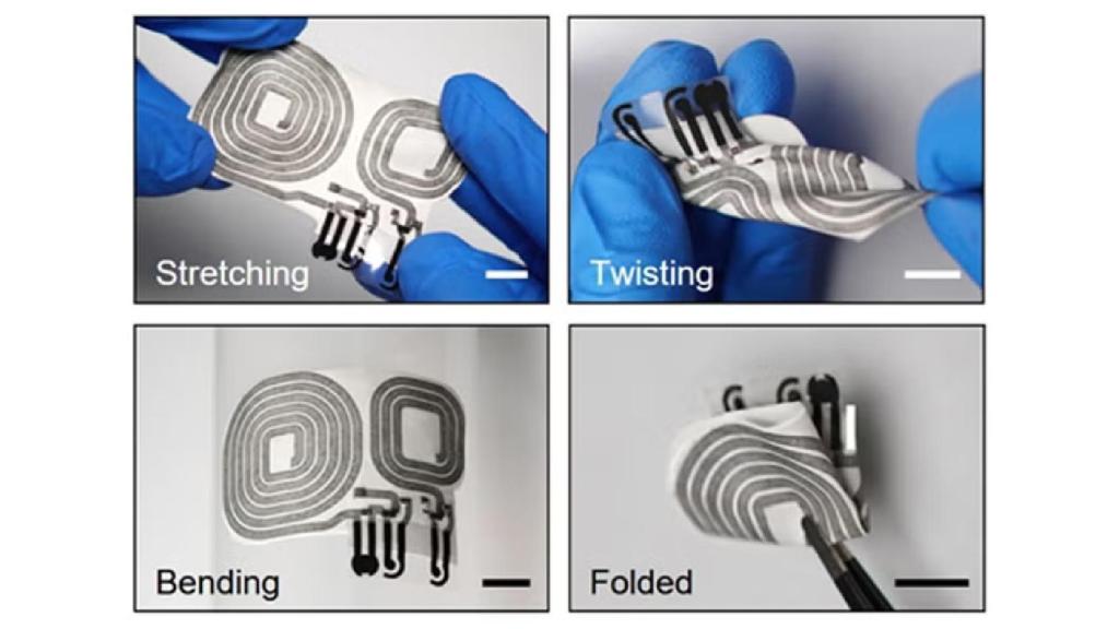 El parche se puede retorcer y doblar