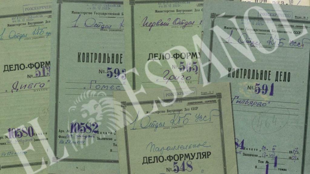 Expedientes operativos completos de varios repatriados del KGB.