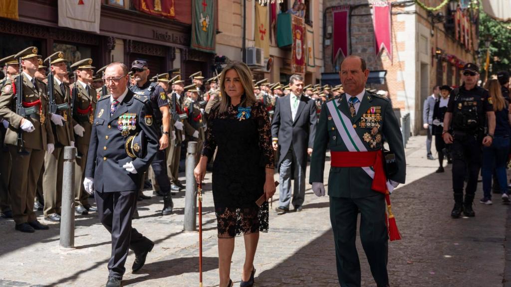 Milagros Tolón en la procesión del Corpus de Toledo en 2024.