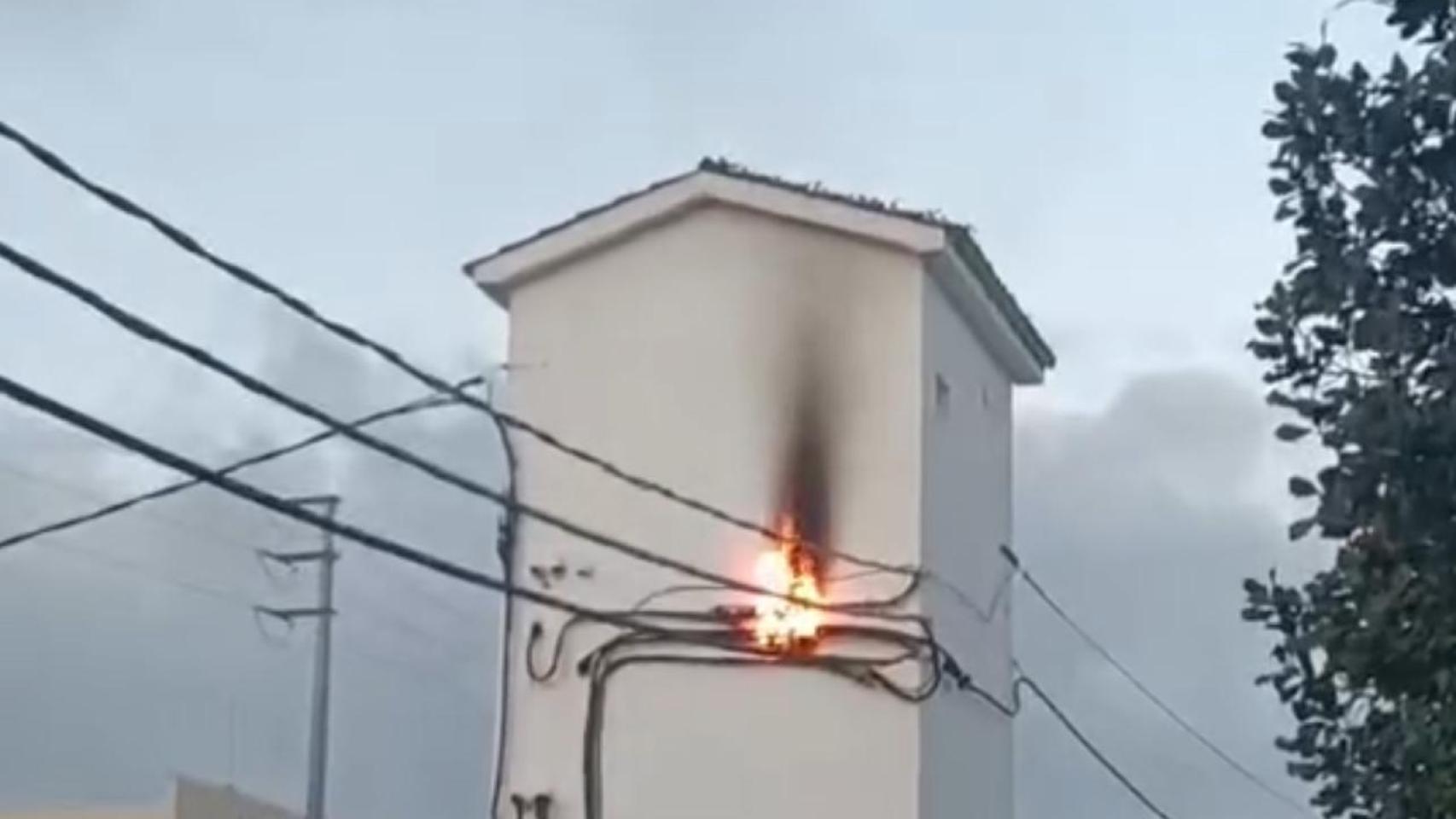 Imagen del incendio.