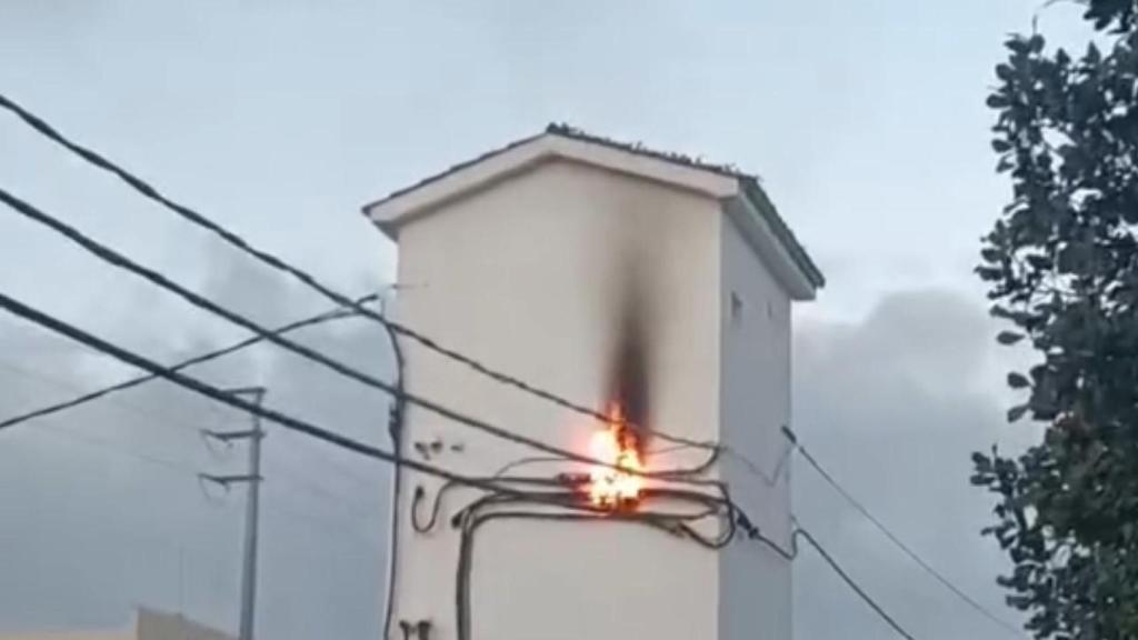 Imagen del incendio.