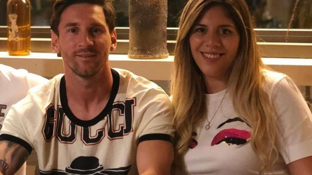 Leo y María Sol Messi, en una imagen de sus redes sociales