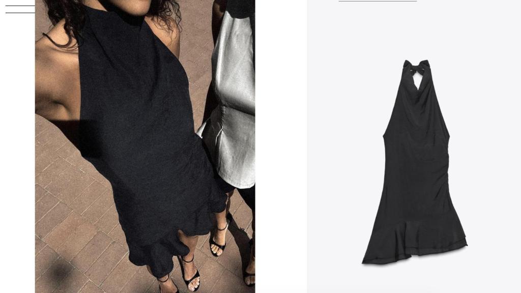 Vestido corto asimétrico. Ref. 3067/252/800