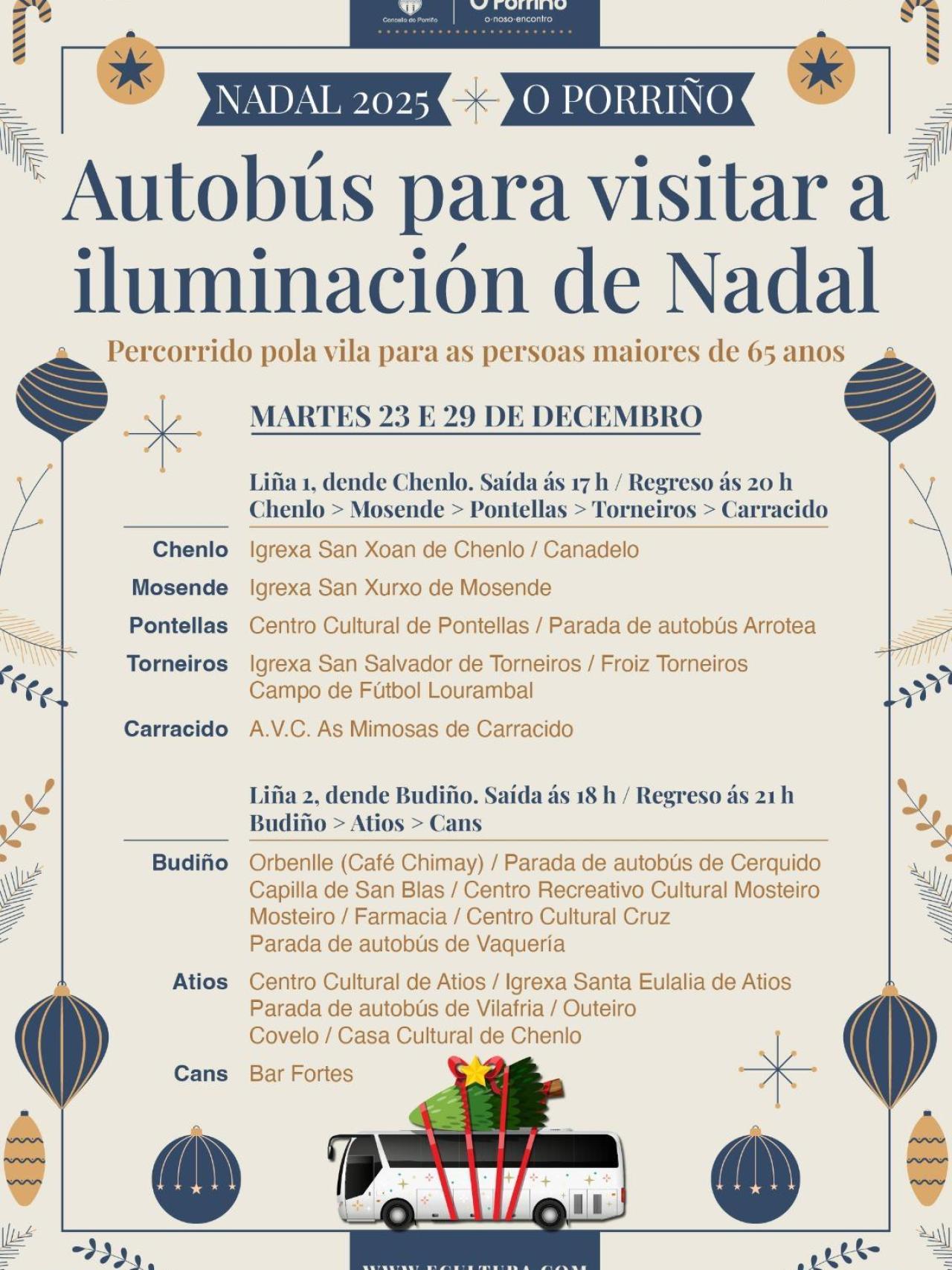 Horarios y recorridos.