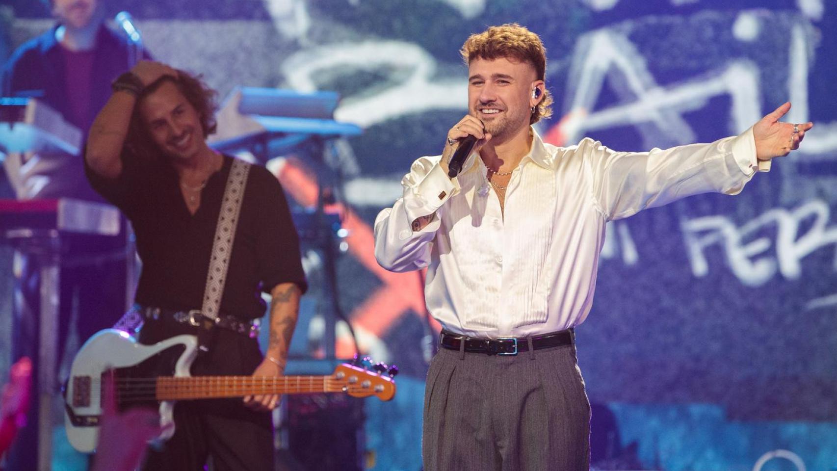 Dani Fernández, en la gala de especial de Nochebuena de La 1.