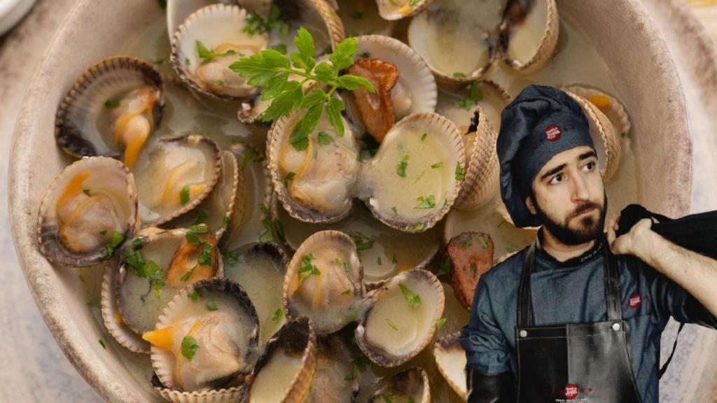 Almejas en salsa verde y Pablo Suárez