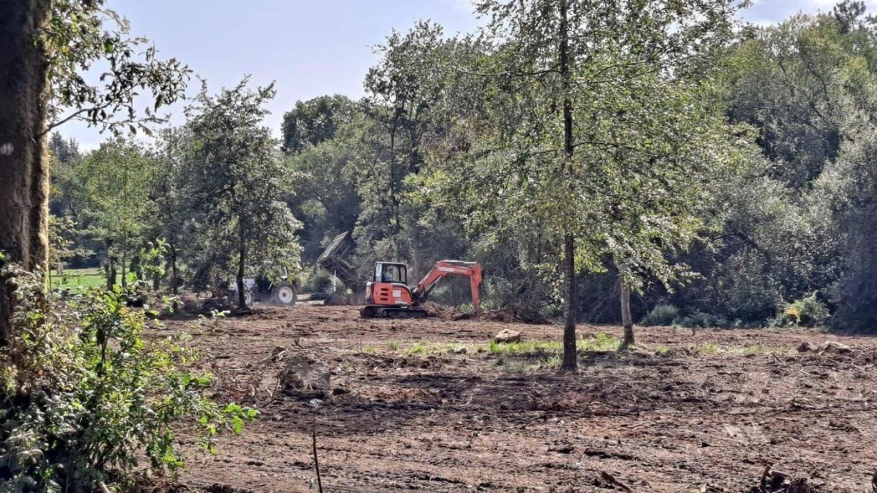 Imagen de las obras paralizadas.