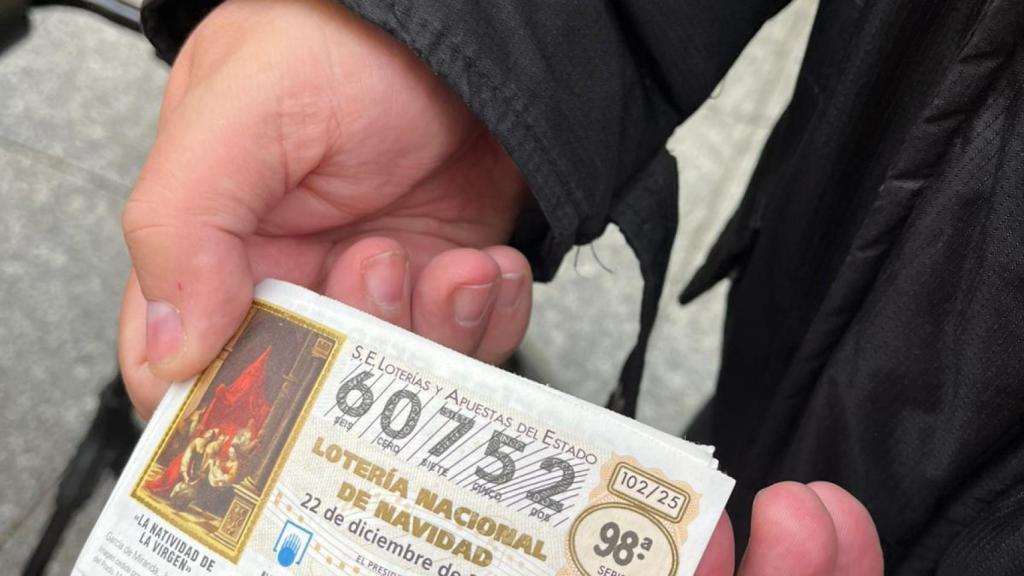 Décimo 60752 del Sorteo Extraordinario de Navidad.