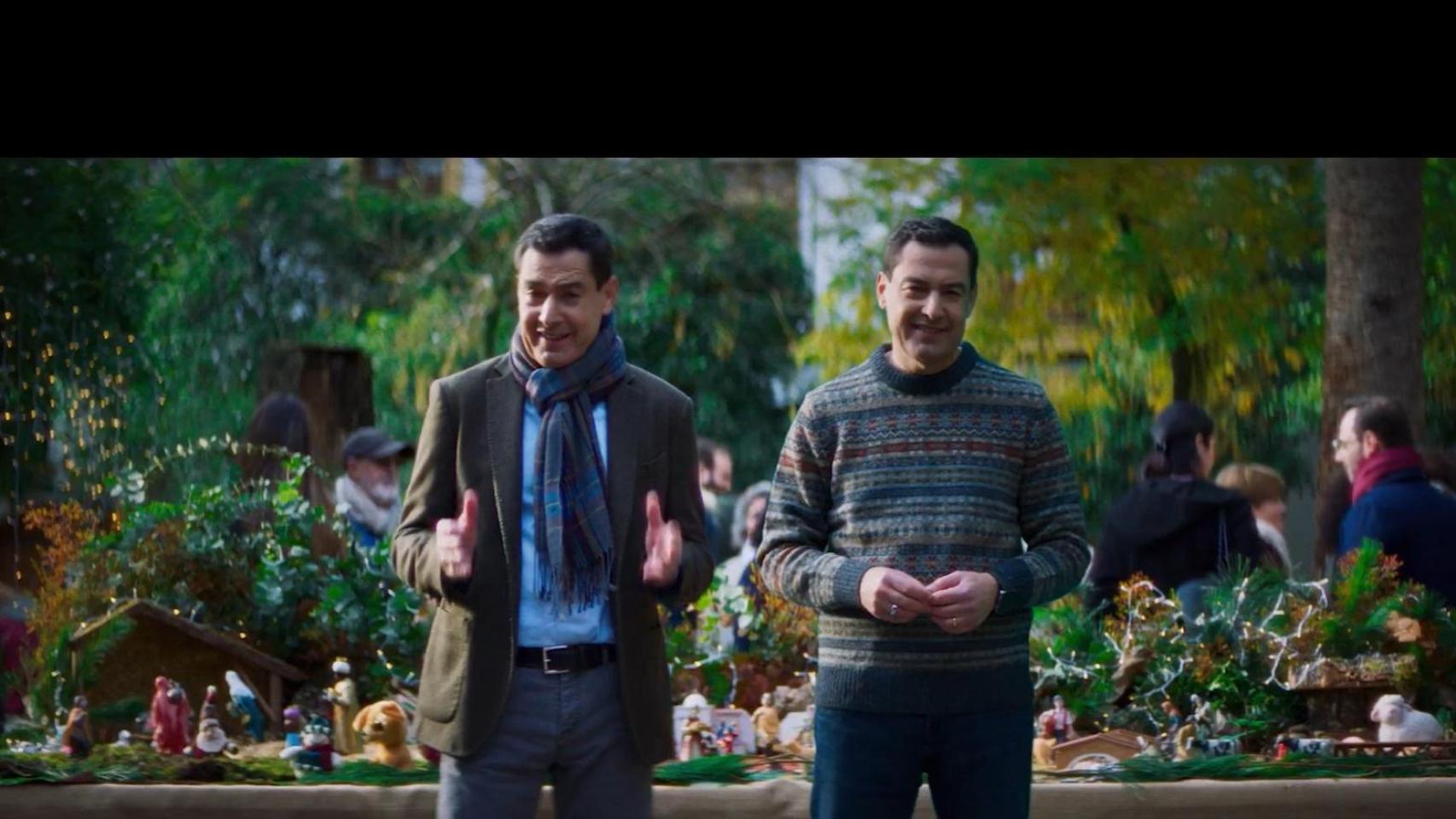 Una imagen del vídeo de Juanma Moreno para felicitar la Navidad a los andaluces.