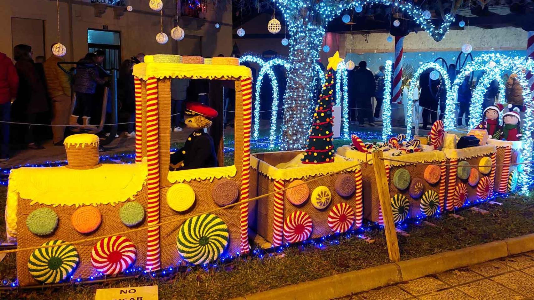 El tren de ganchillo del pueblo.