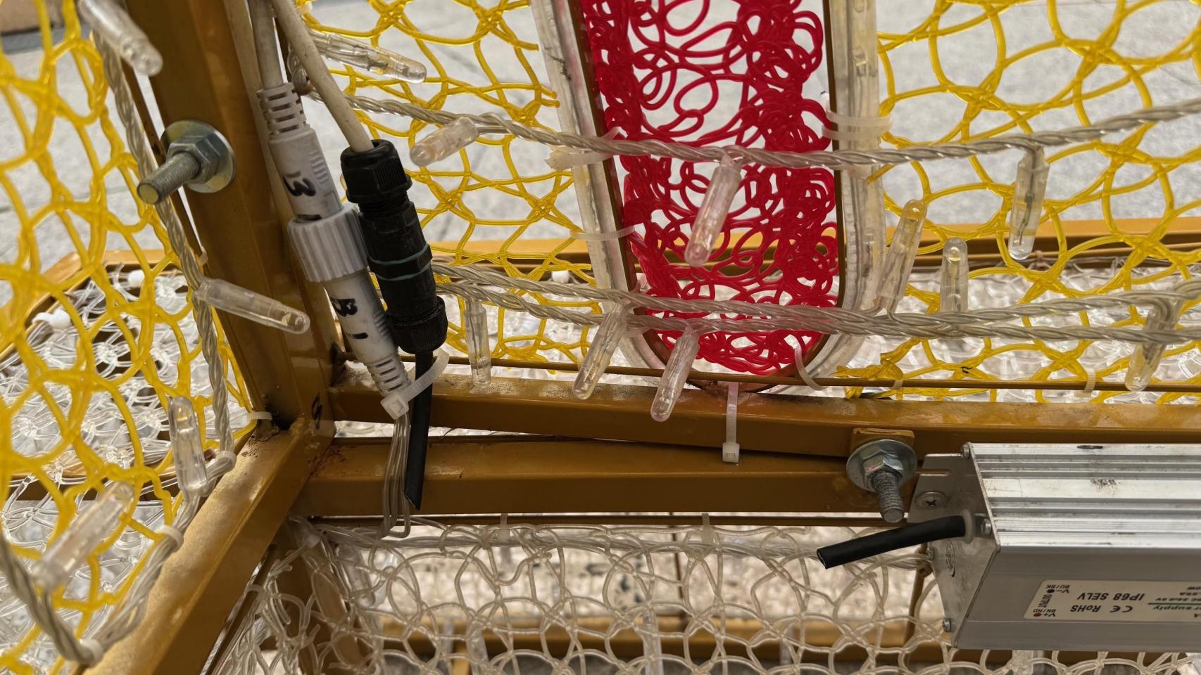 Cable cortado. Foto: Ayuntamiento de Albacete.