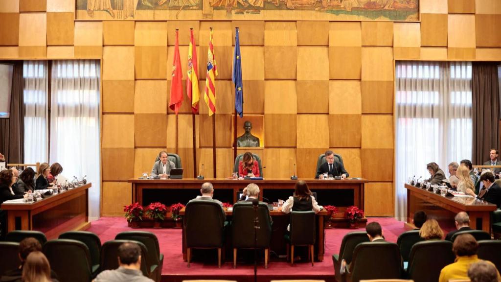 El pleno del Ayuntamiento, este martes.