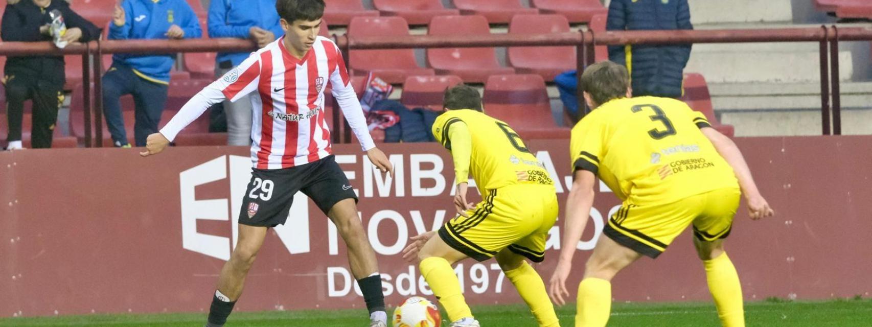 Manex Rezola, en un partido con la UD Logroñés.