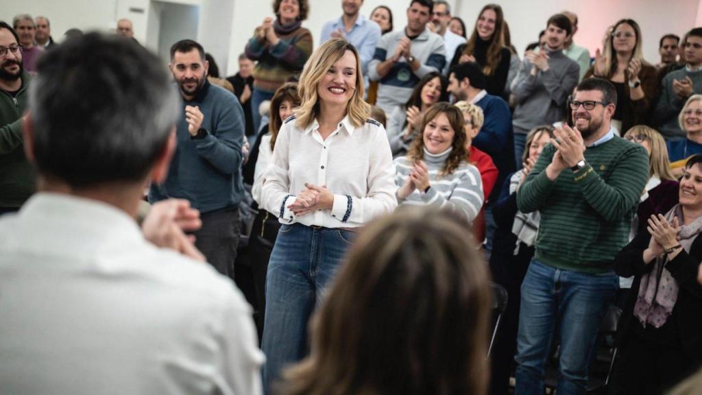 Pilar Alegría, este pasado fin de semana en La Zaida.