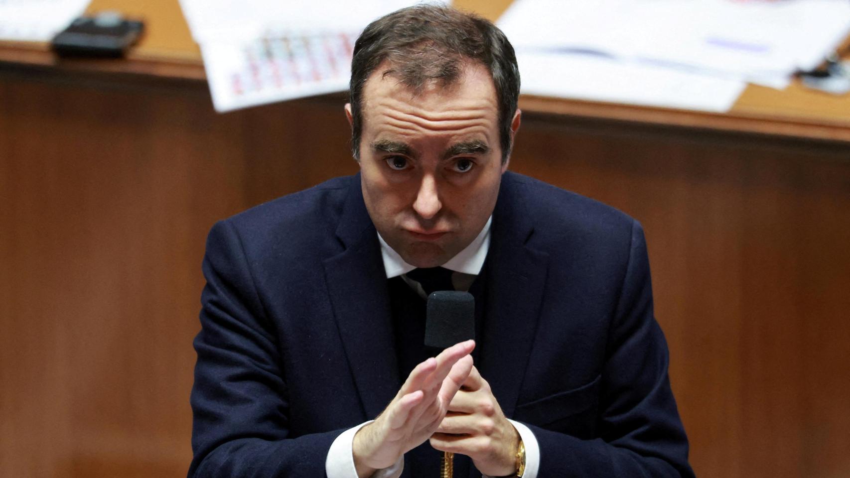 El primer ministro francés, Sébastien Lecornu, durante la sesión de este martes en la Asamblea Nacional.