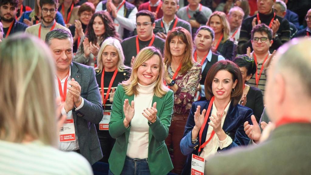 Pilar Alegría, este martes en Zaragoza.