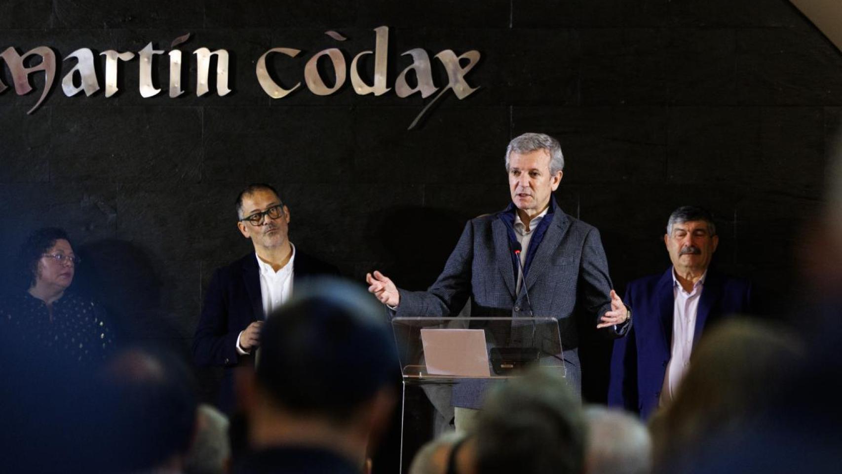 Rueda, durante el 40 aniversario de la Bodega Martín Códax