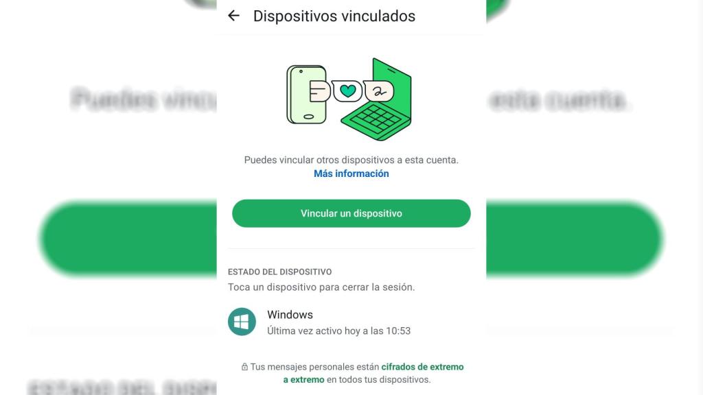 Dispositivos vinculados en WhatsApp