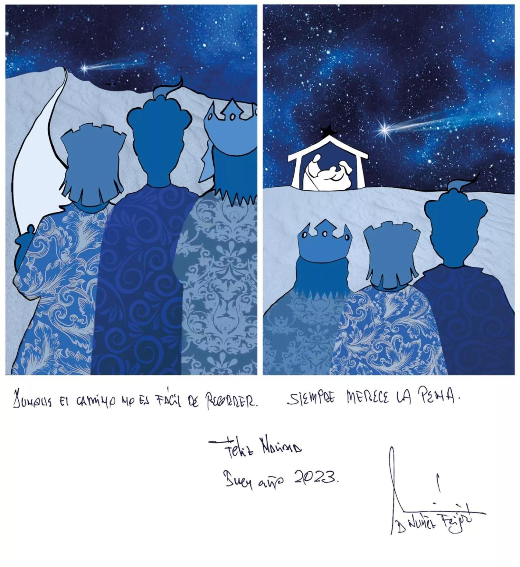 Feijoo felicita la Navidad de 2022.