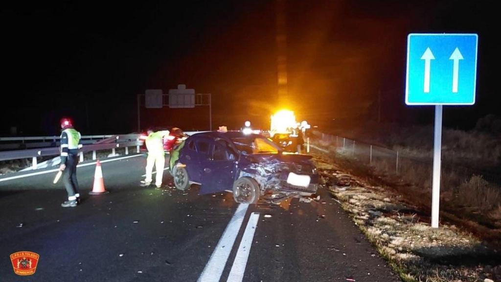 Accidente en la A-5. Foto: CPEIS Toledo.