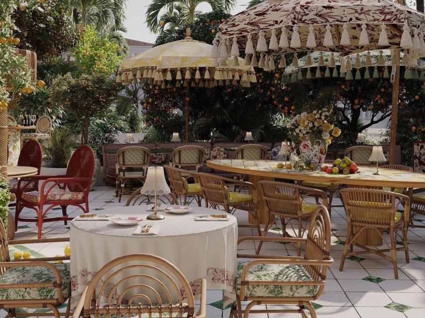 La terraza del restaurante.