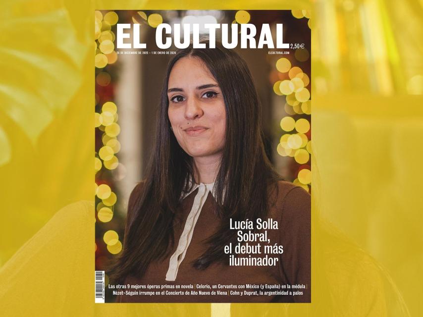 Lucía Solla Sobral fotografiada por Sara Fernández para la portada de El Cultural, 26 de diciembre.