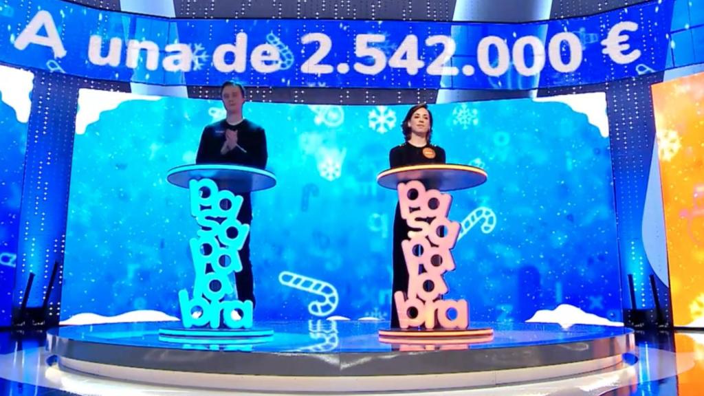 Manu y Rosa en 'Pasapalabra'.