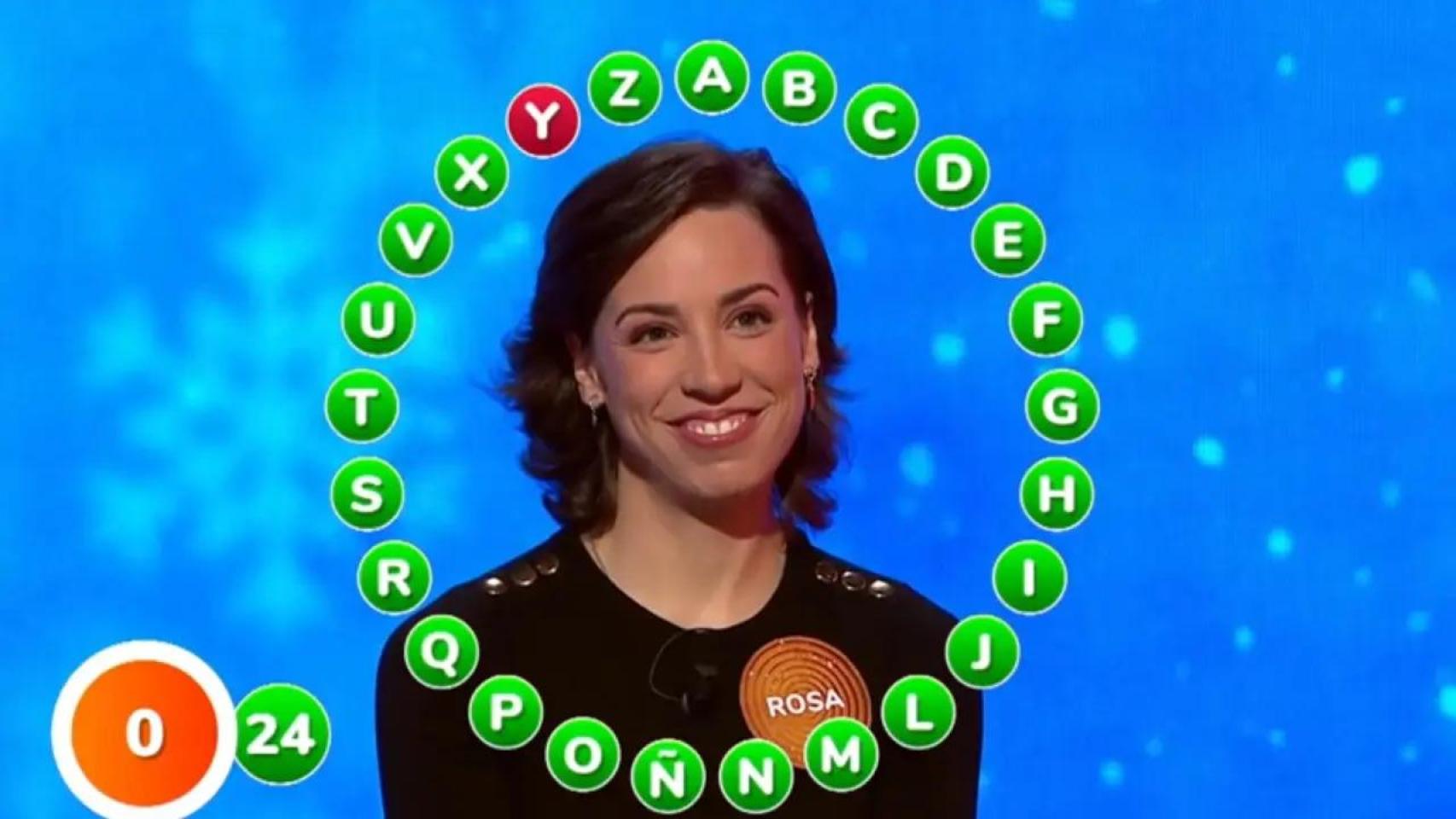 Rosa Rodríguez en 'Pasapalabra'.