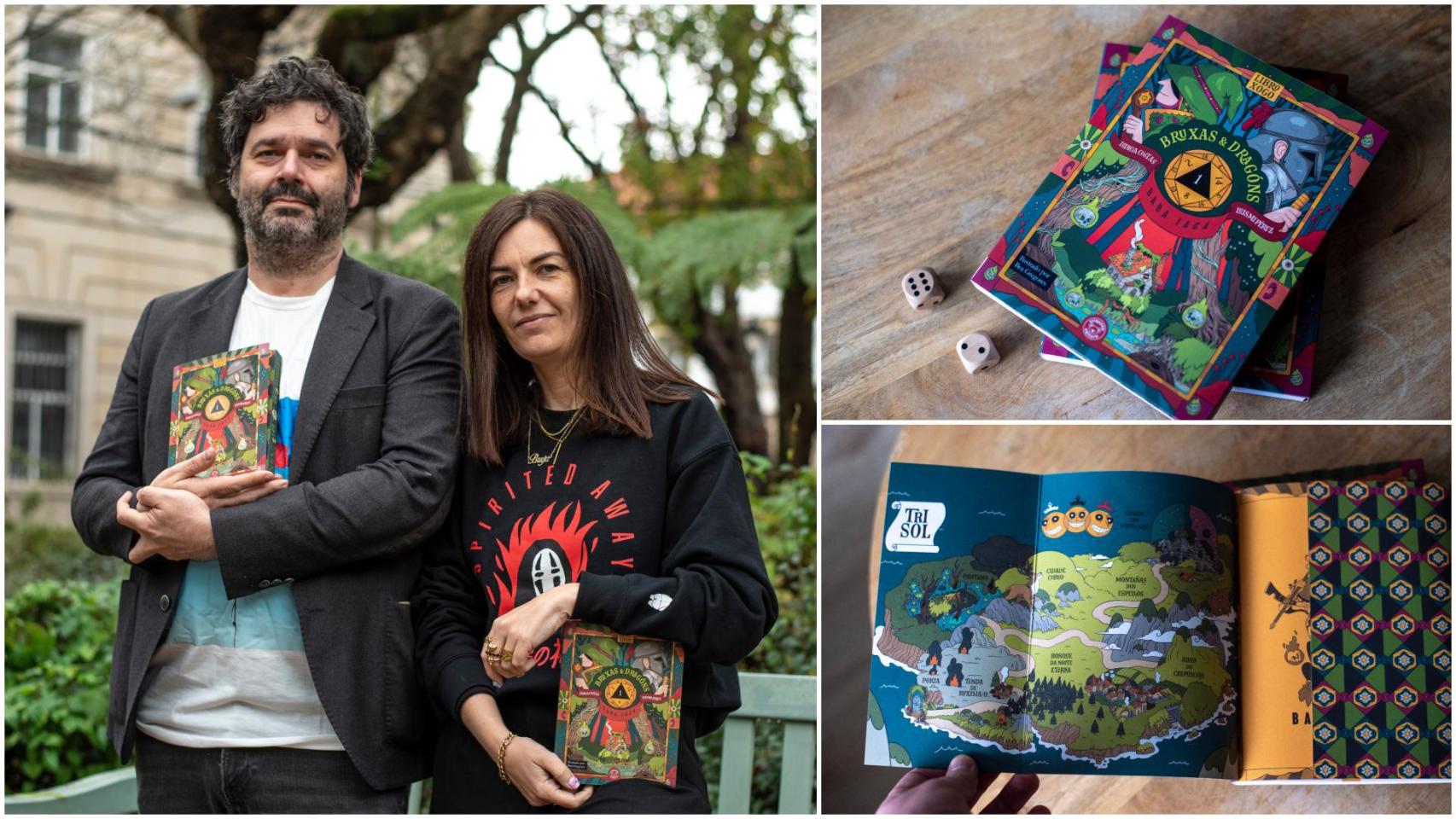 Ledicia Costas presenta 'Brujas y Dragones', el primer librojuego gallego: Se nota que nos divertimos haciéndolo